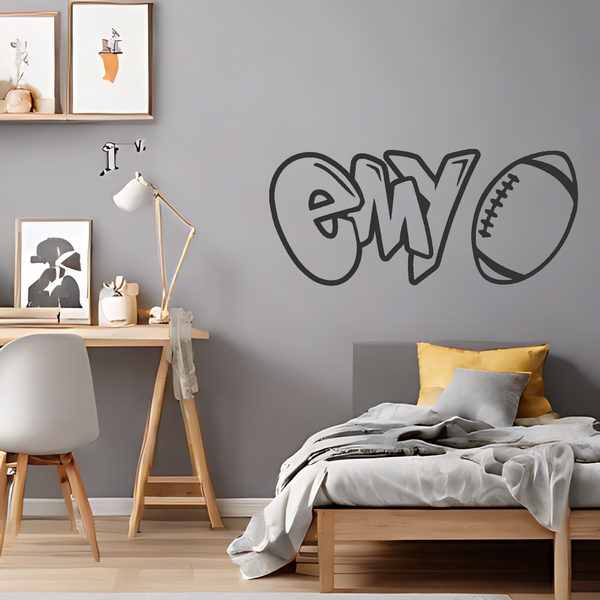 Example of wall stickers: Emy Graffiti Rugby